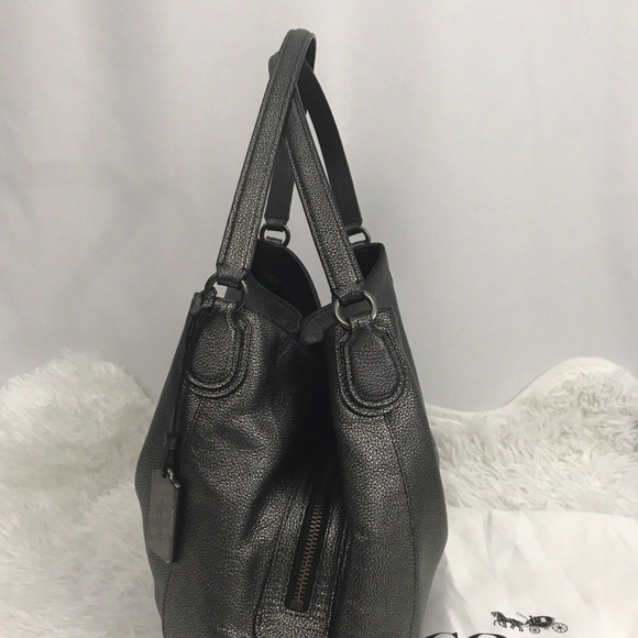 Coach Metallic pebble Leather Shoulder Bag  ] - Picture 5 of 8